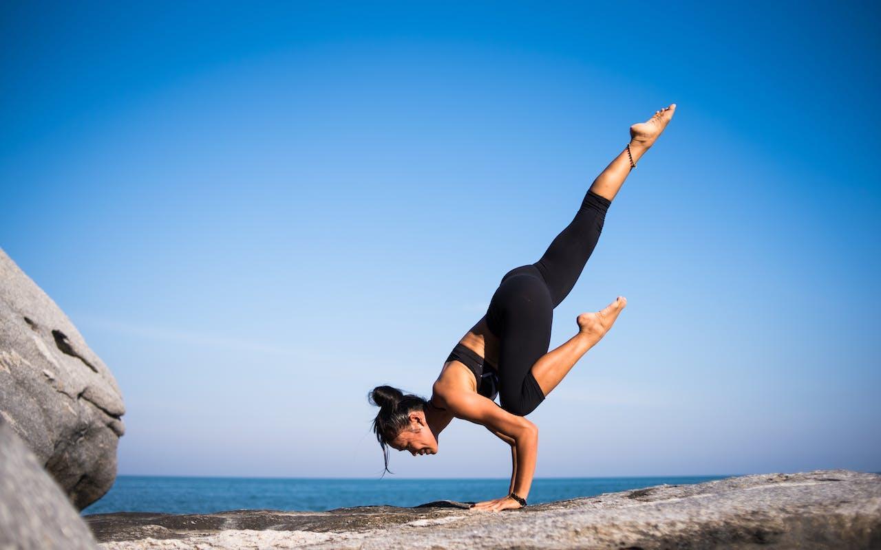 Woman doing yoga