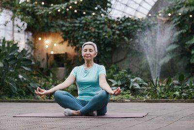 Woman doing joga