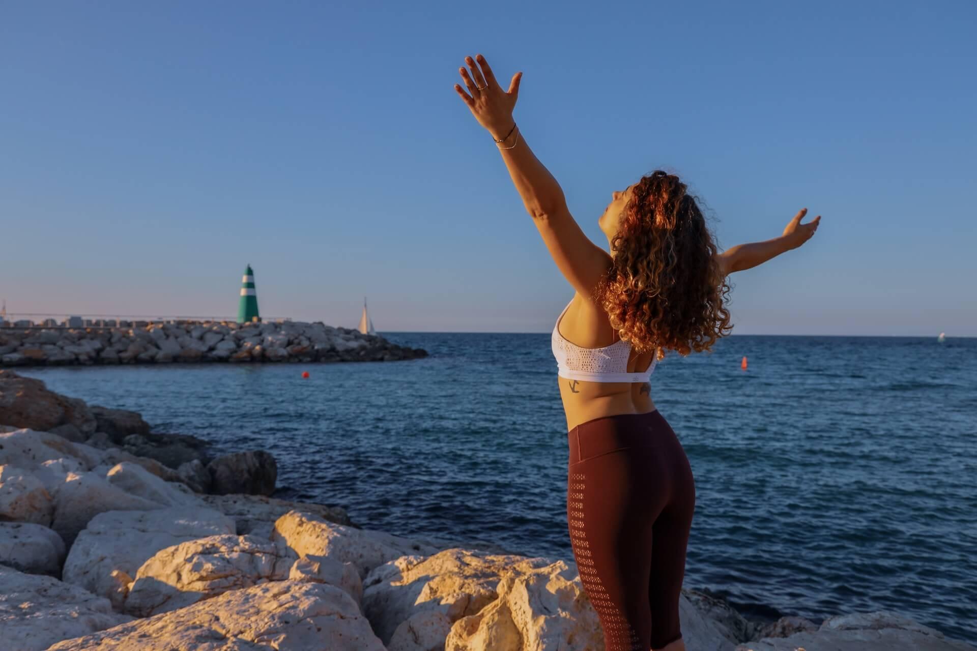 Woman at sea